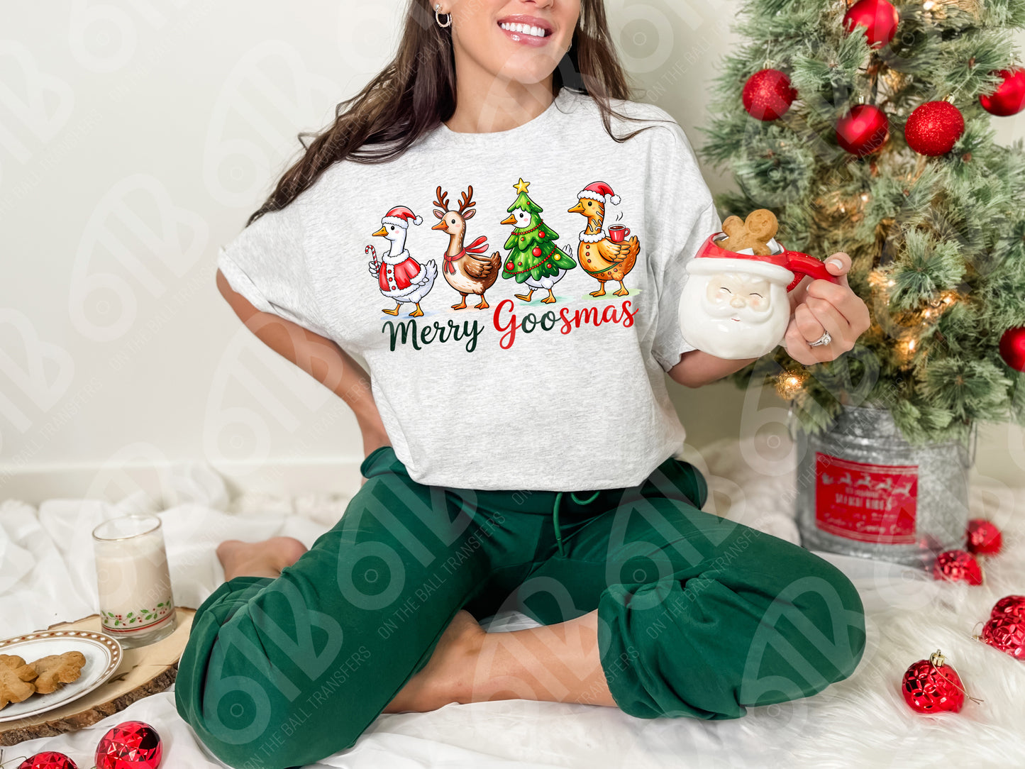 Merry Goosmas DTF Transfer