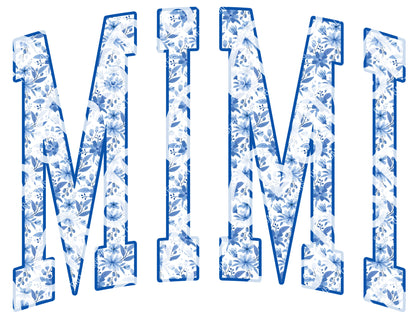 Floral Letters DTF Transfer