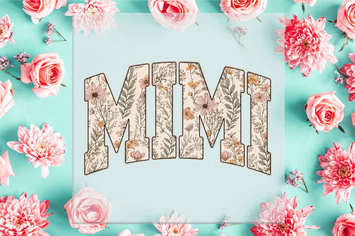 Mimi Floral Print DTF Transfer