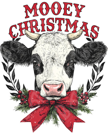 Mooey Christmas DTF Transfer