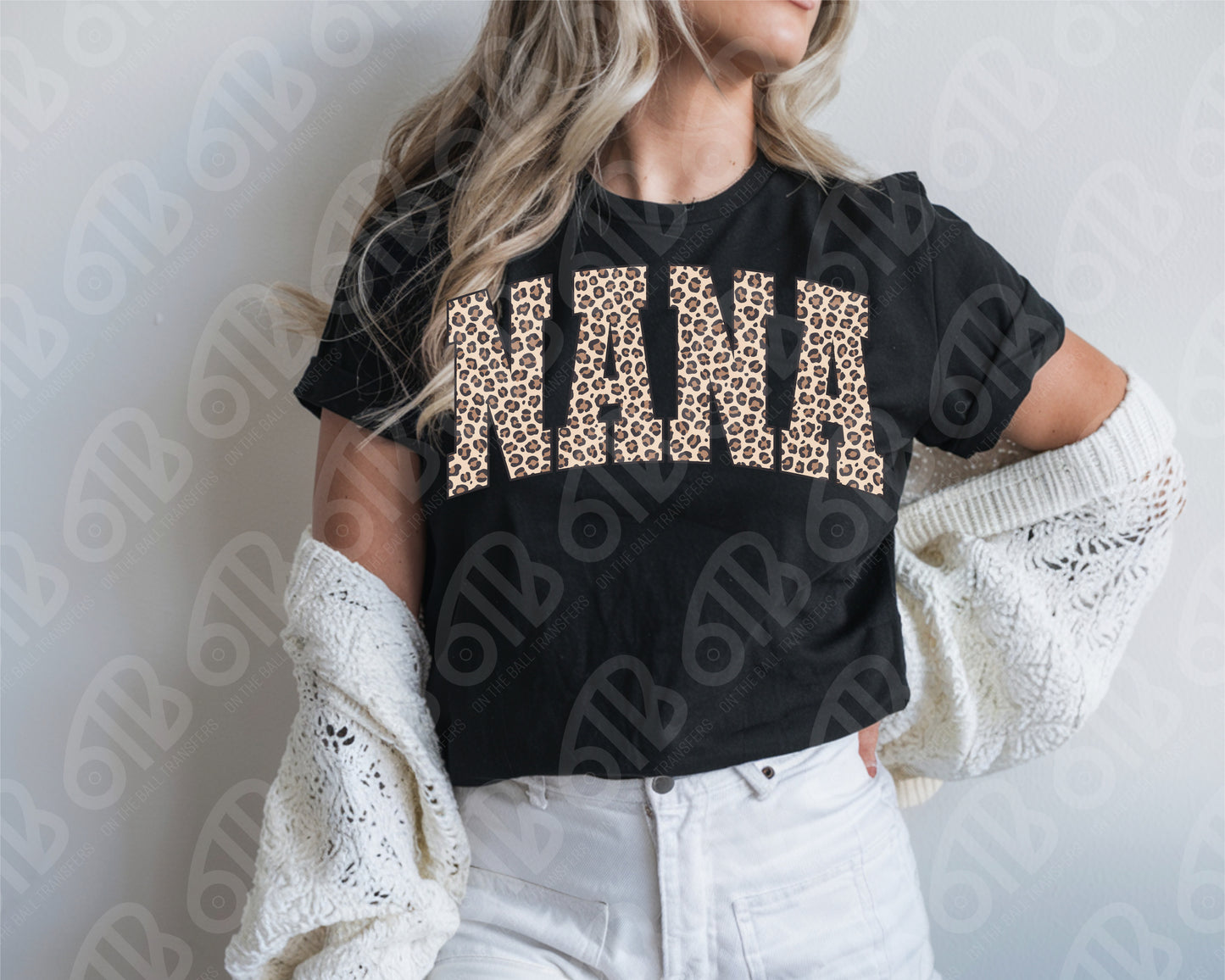 Nana Leopard Print DTF Transfer