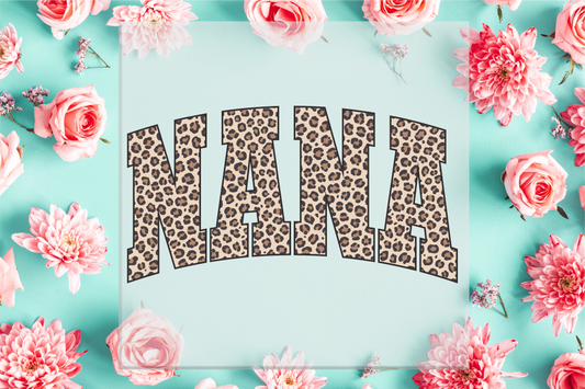 Nana Leopard Print DTF Transfer