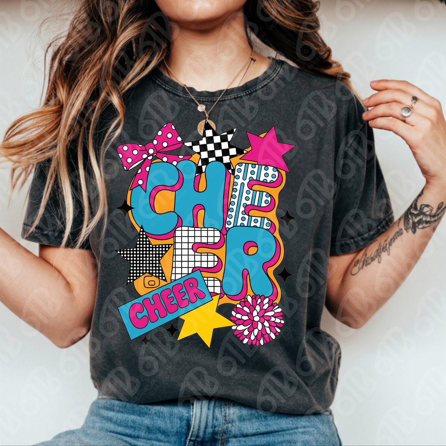 Cheer Bright Preppy Coquette DTF Transfer