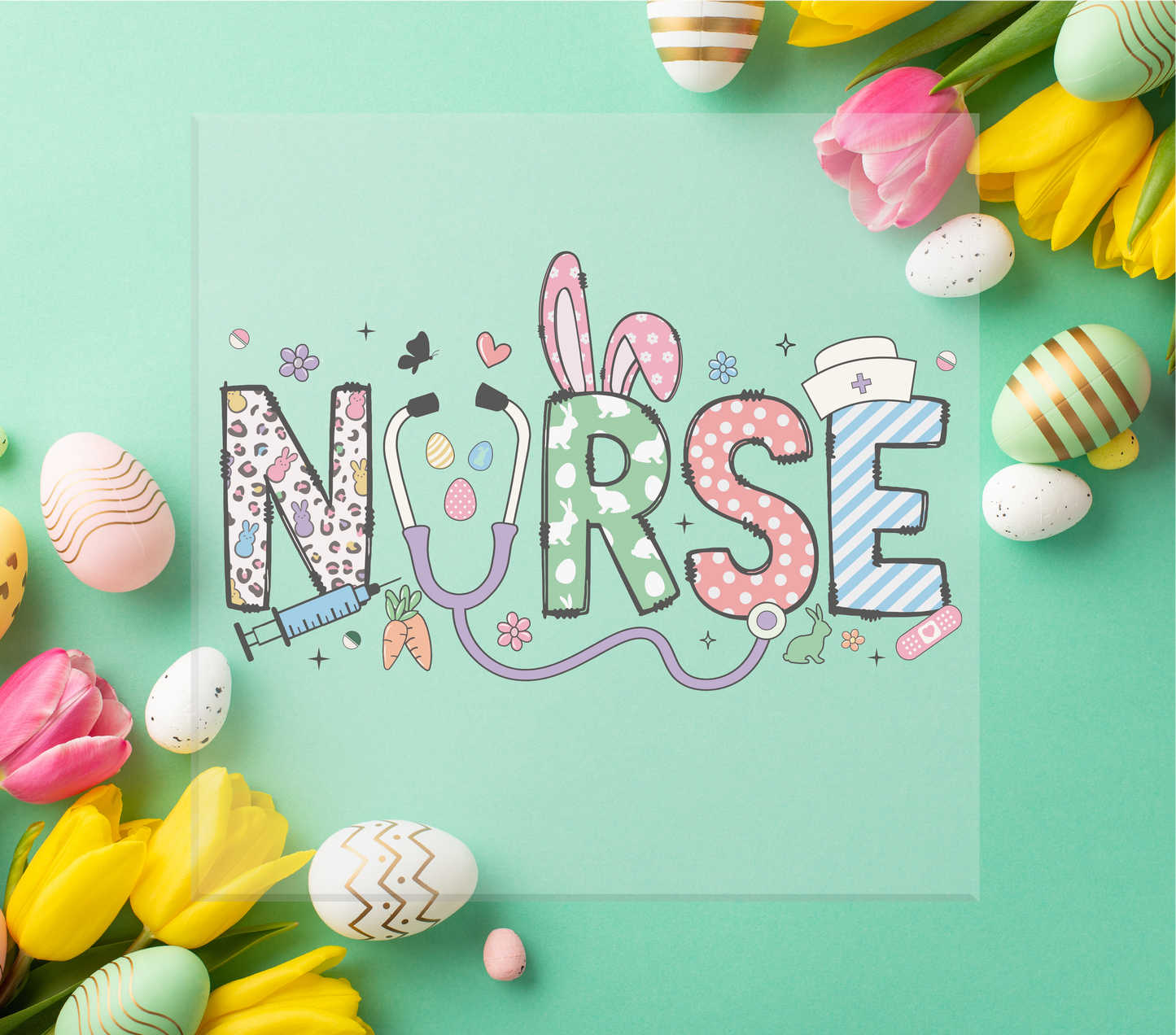 Easter Nurse DTF Transfers