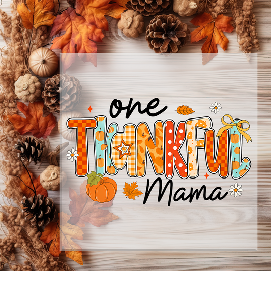 One Thankful Mama DTF Transfer