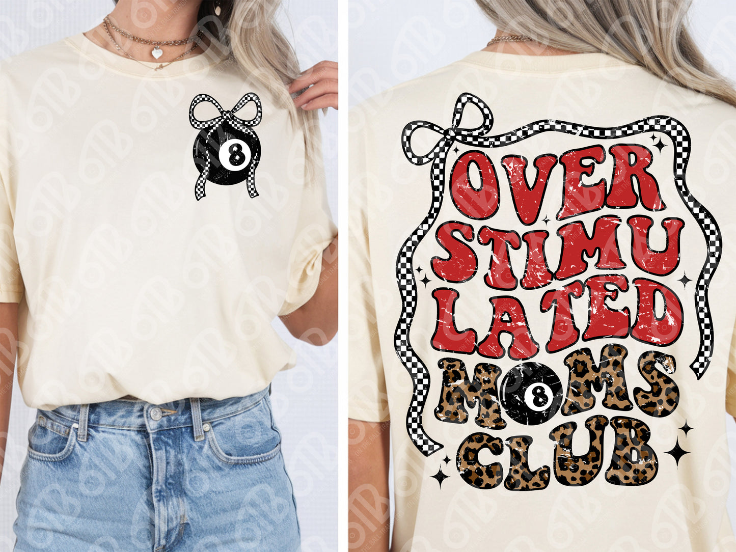 Overstimulated Moms Club DTF Transfer
