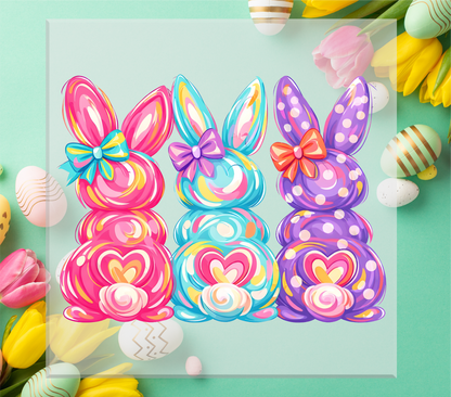 Preppy Bunny Trio DTF Transfer
