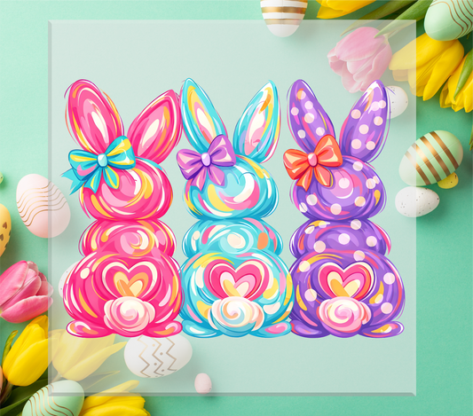 Preppy Bunny Trio DTF Transfer
