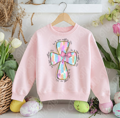 Pastel Brushstroke Cross DTF Transfer