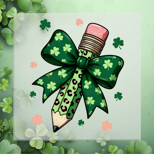 St Patrick's Day Pencil DTF Transfer