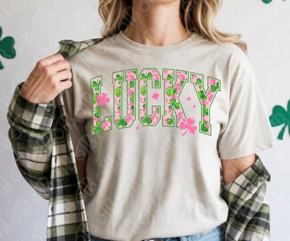Lucky Pink DTF Transfer