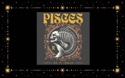 Pisces Skeleton Sublimation Transfer