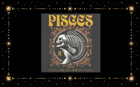 Pisces Skeleton Sublimation Transfer