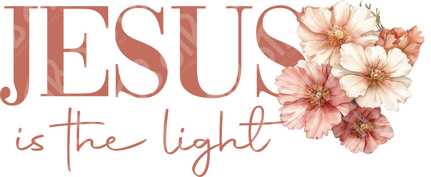 Jesus is the Light DTF Transfer