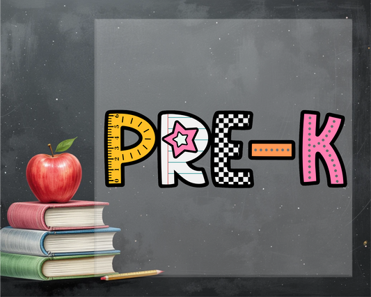 Cute Pre-K DTF Transfer