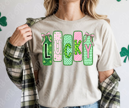 Preppy Lucky Bow DTF Transfer