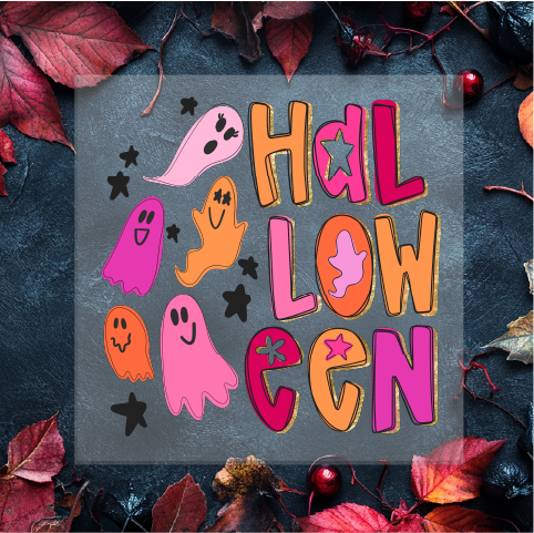 Halloween Ghost Preppy DTF Transfer