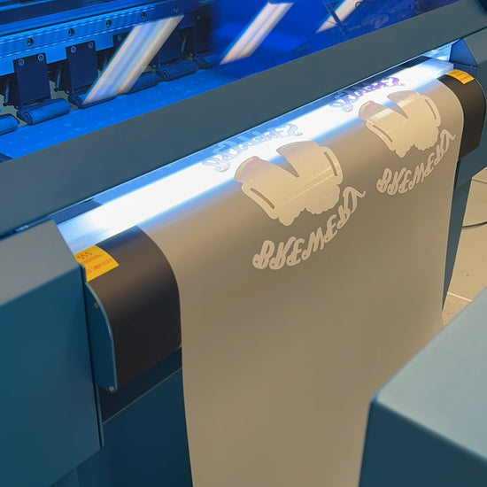 video of Custom Gang sheets , DTF Transfers, DTF Prints, image on printer