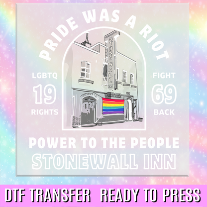 Pride was a Riot DTF Transfer