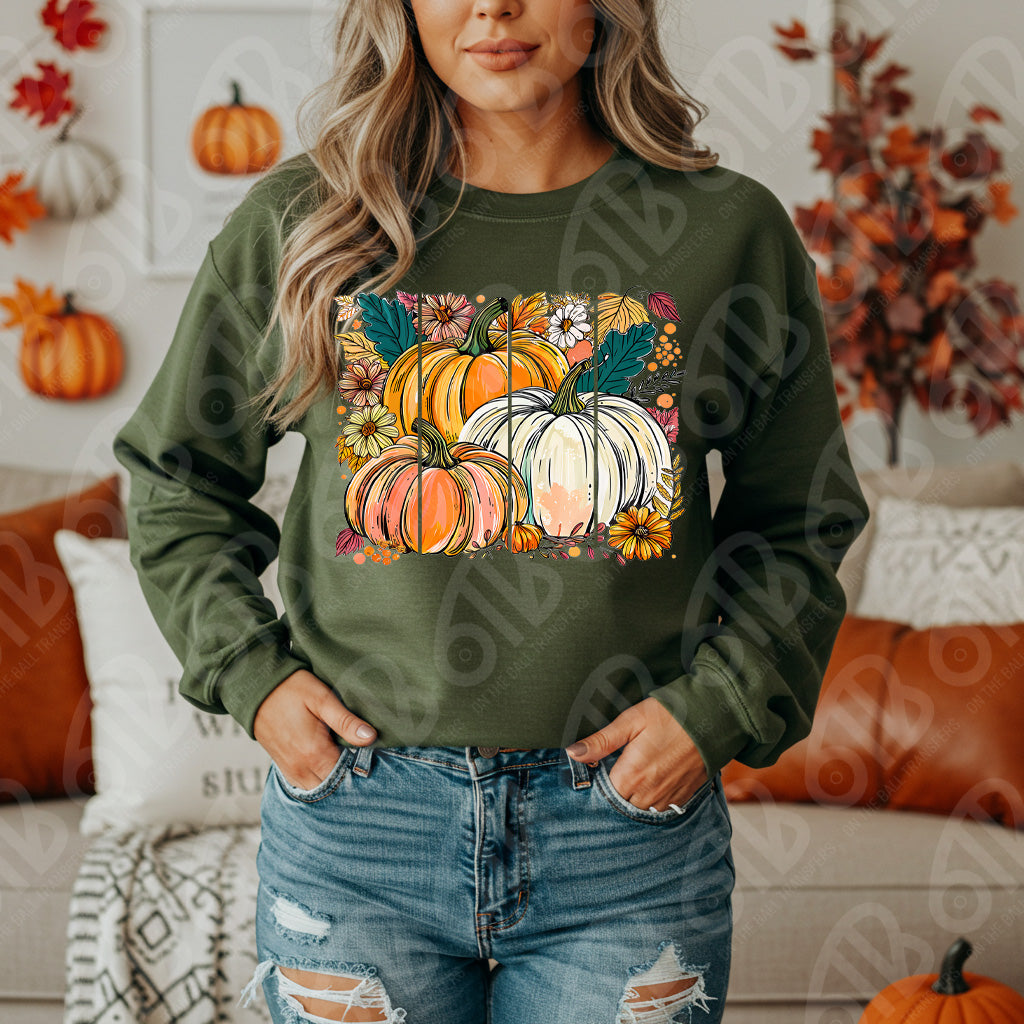 Pumpkin Brushstroke DTF Transfer