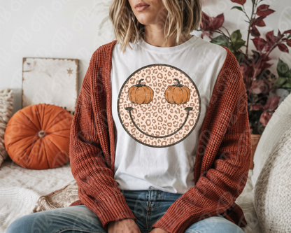 Pumpkin Smiley DTF Transfer