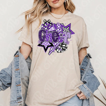 Cheer Coquette Preppy Collage DTF Transfer