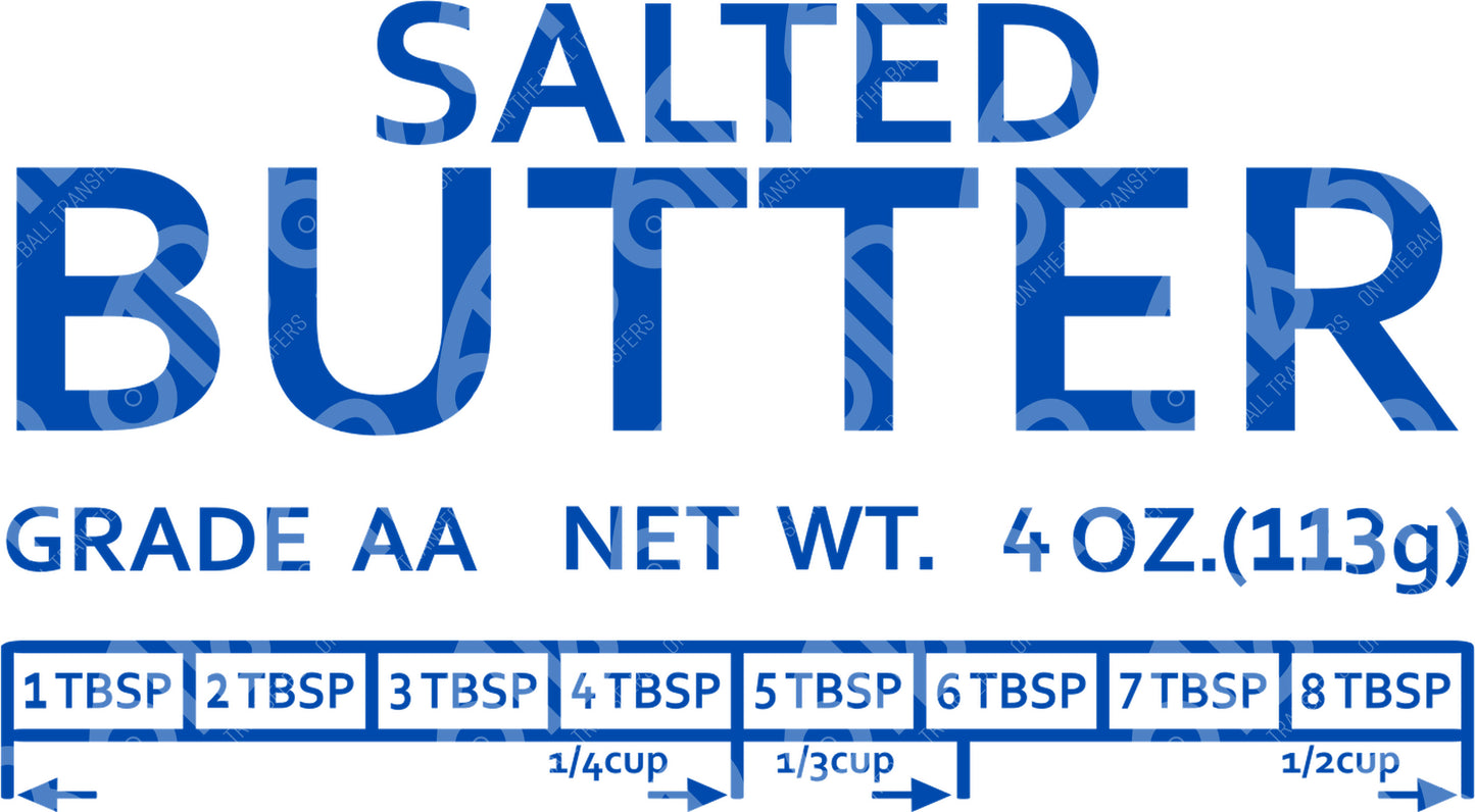 Salted Butter Sublimation Transfer