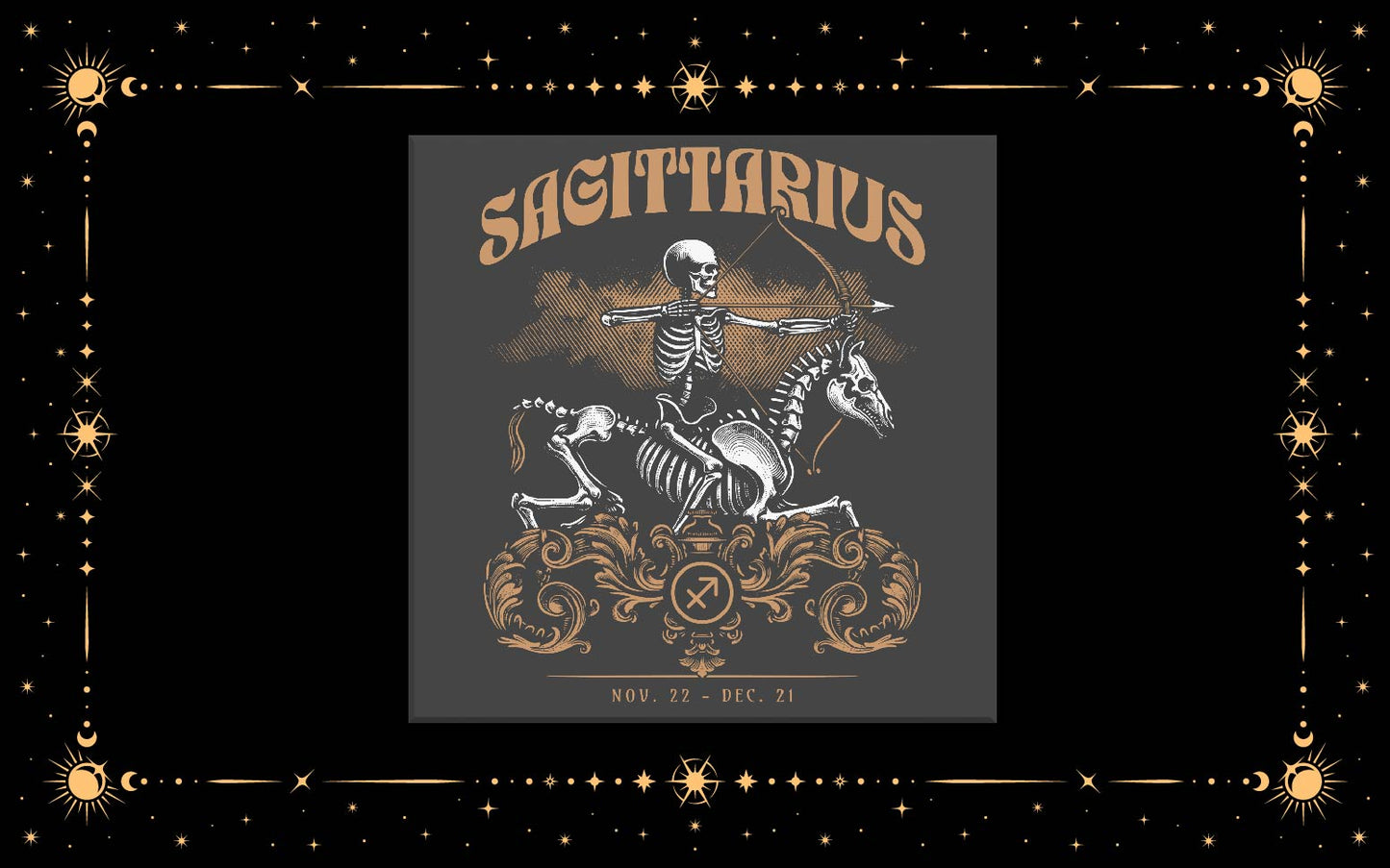 Sagittarius Skeleton DTF Transfer