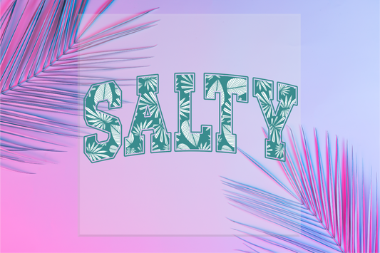 Salty in Green DTF Transfer