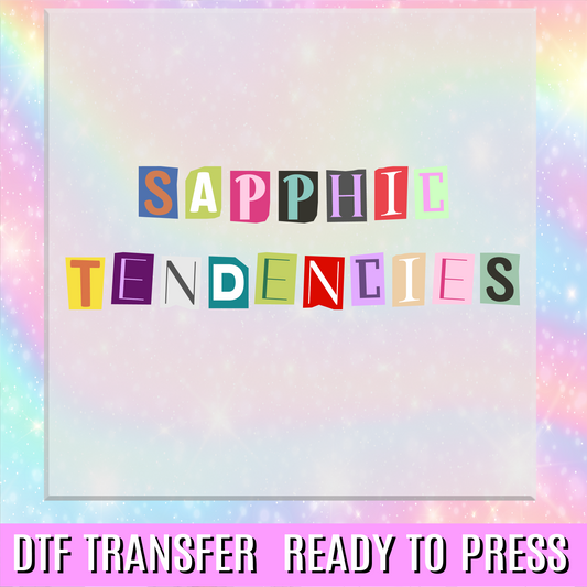 Sapphic Tendencies DTF Transfer