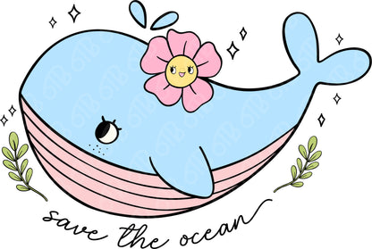 Save the Ocean DTF Transfer