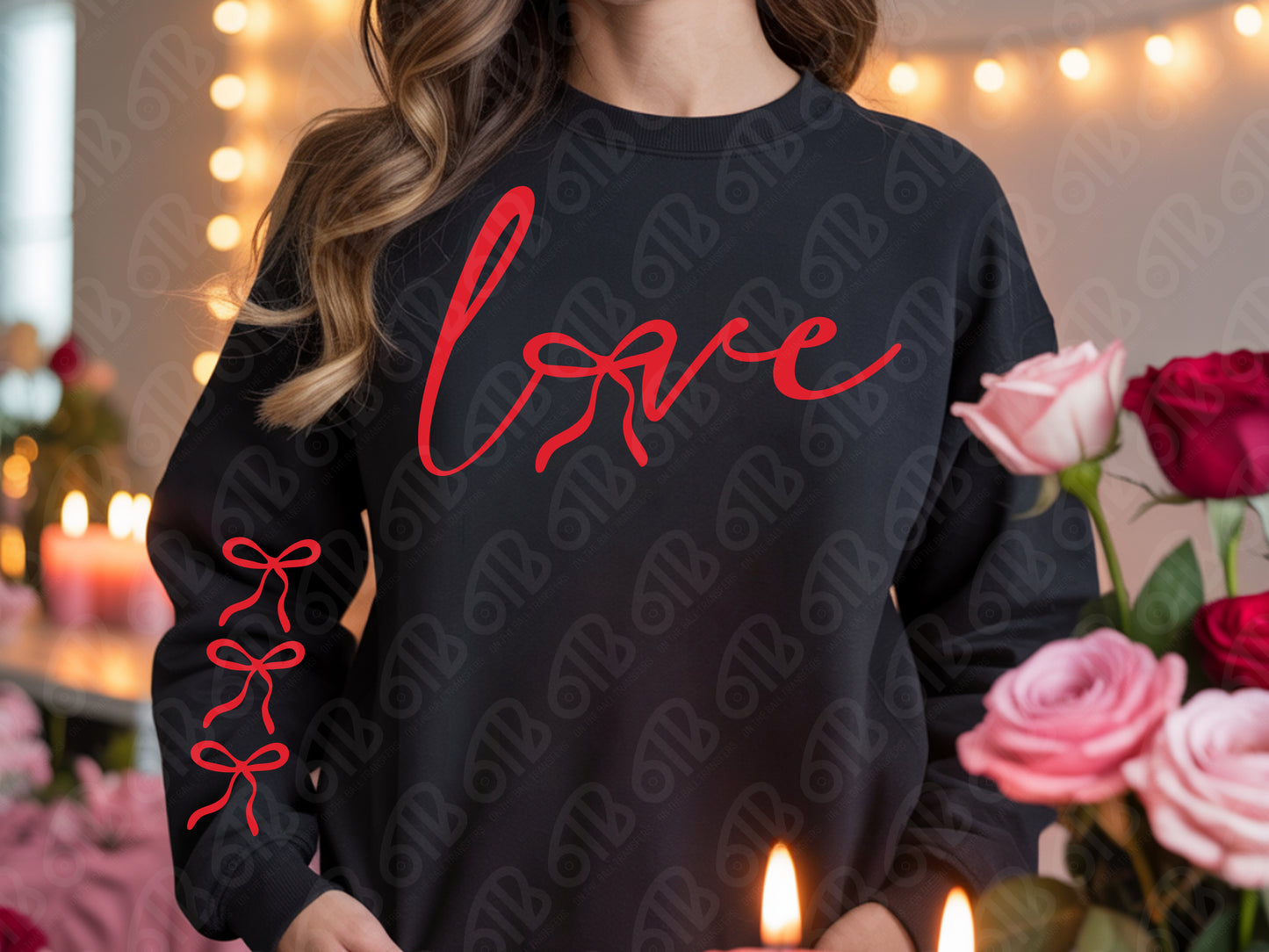 Script Love (Front and Sleeves) DTF Transfer