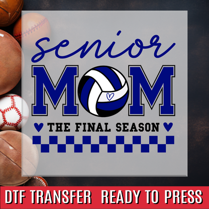 Senior Mom Volleyball DTF Transfer