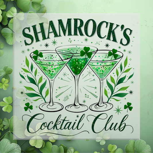 Shamrock's Cocktail Club DTF Transfer