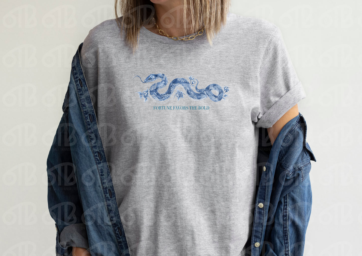 Porcelain Snake Sublimation Transfer