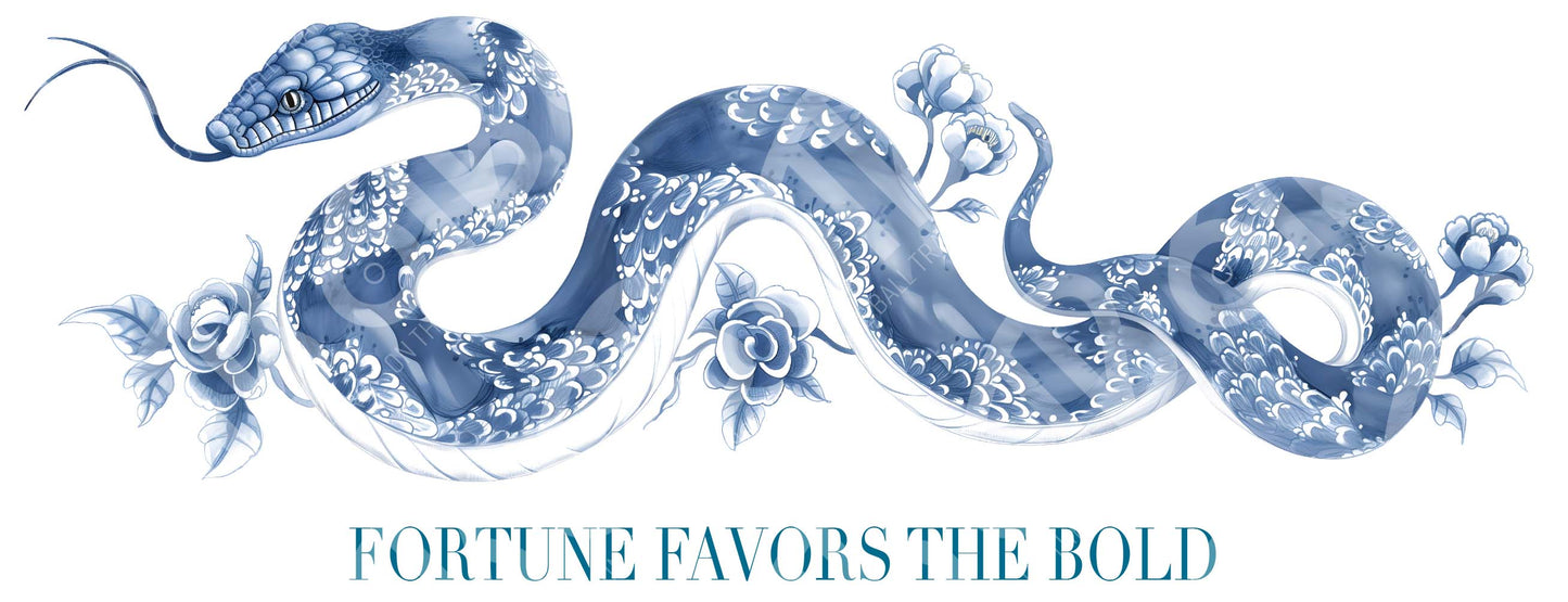 Porcelain Snake Sublimation Transfer