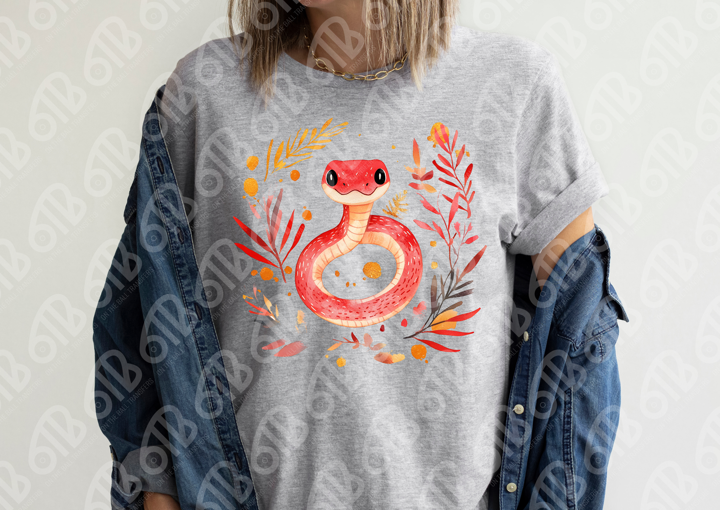 Snake watercolor Sublimation Transfer