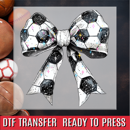 Soccer Bow DTF Transfer