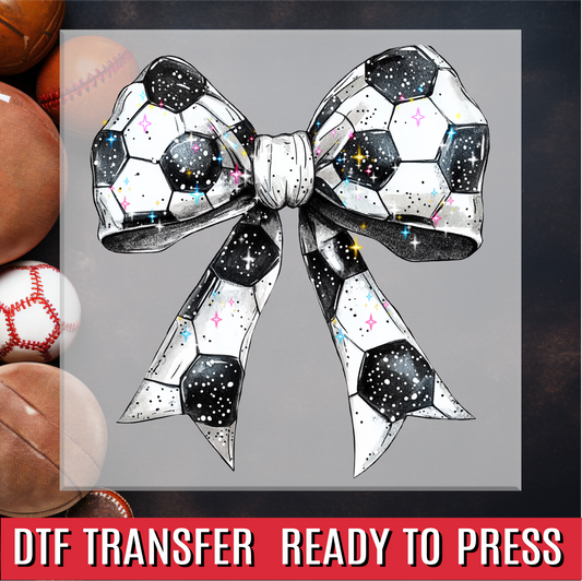 Soccer Bow DTF Transfer