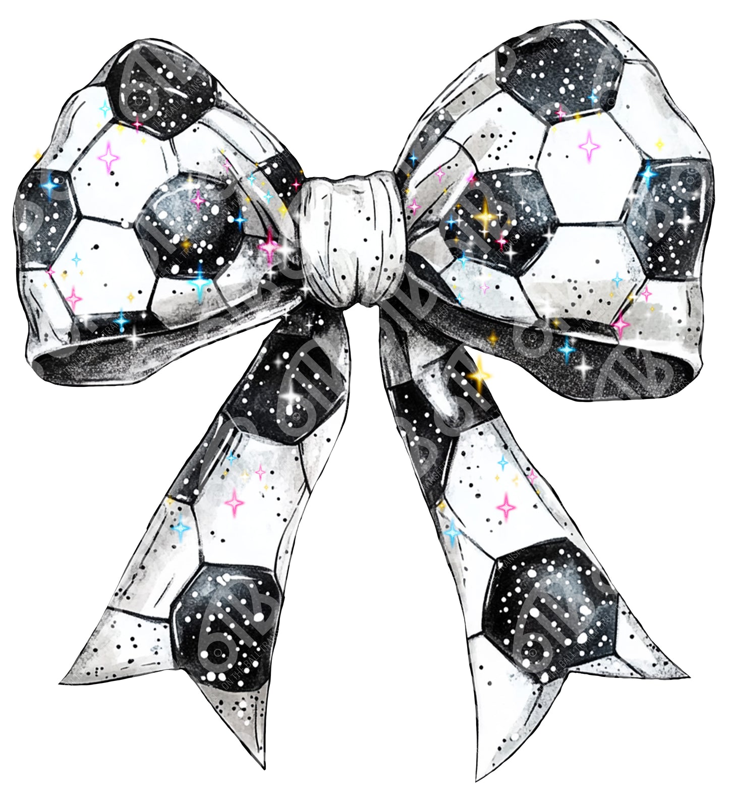 Soccer Bow Sublimation Transfer