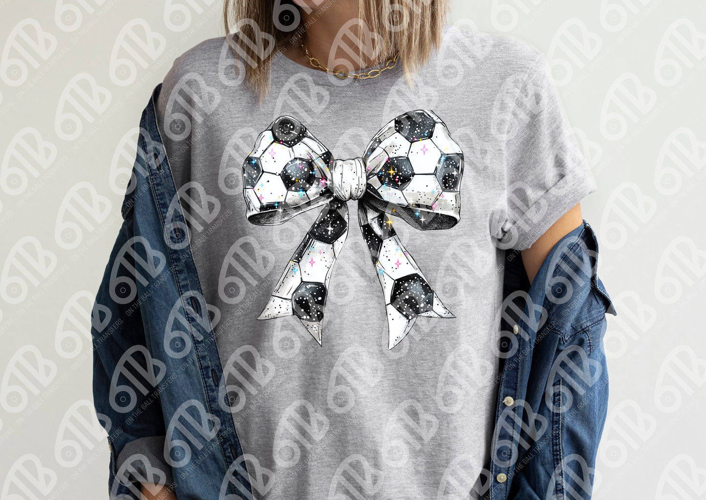 Soccer Bow Sublimation Transfer
