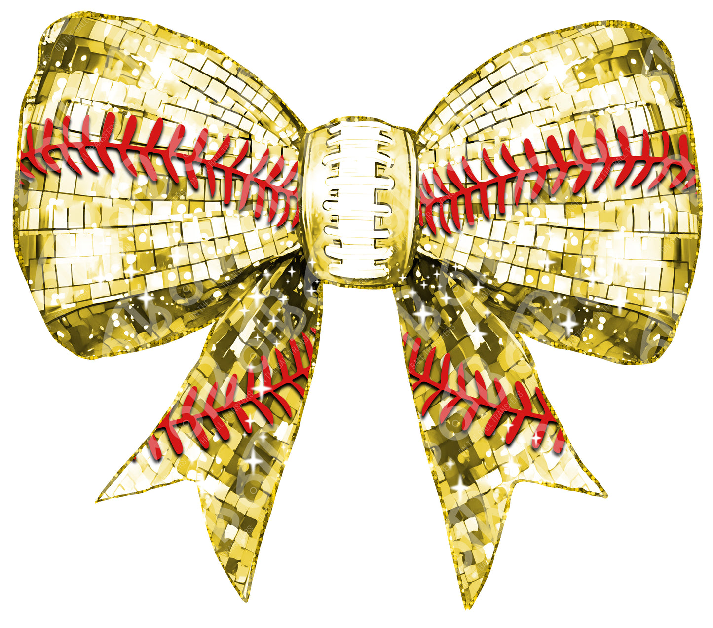 Softball Bow Sublimation Transfer