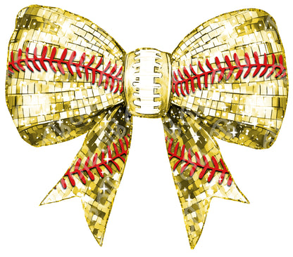 Softball Bow Sublimation Transfer