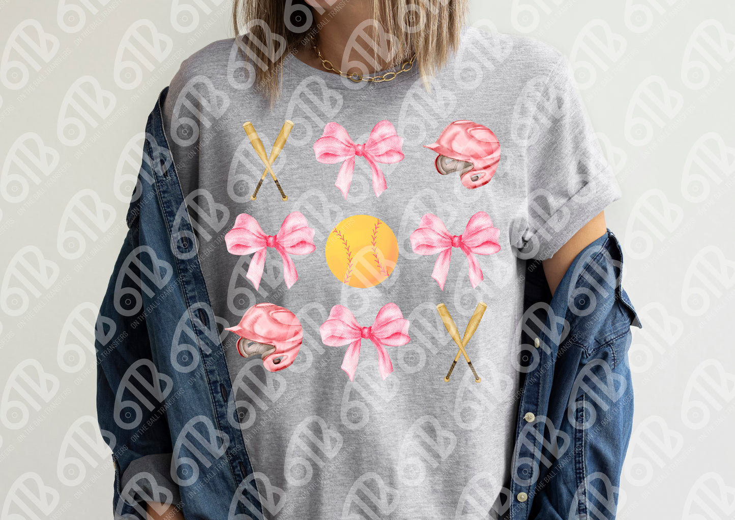 Softball Coquette Sublimation Transfer