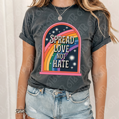 Spread Love Not Hate DTF Transfer