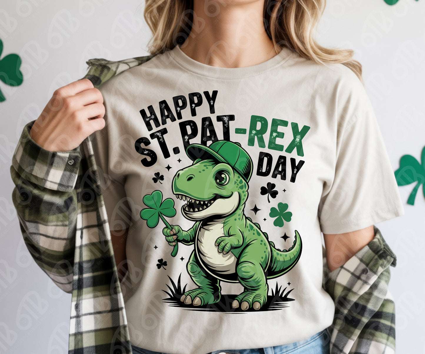 Happy St. Pat-Rex Day DTF Transfer
