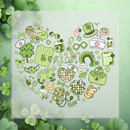 St. Patrick's Medical Heart DTF Transfer