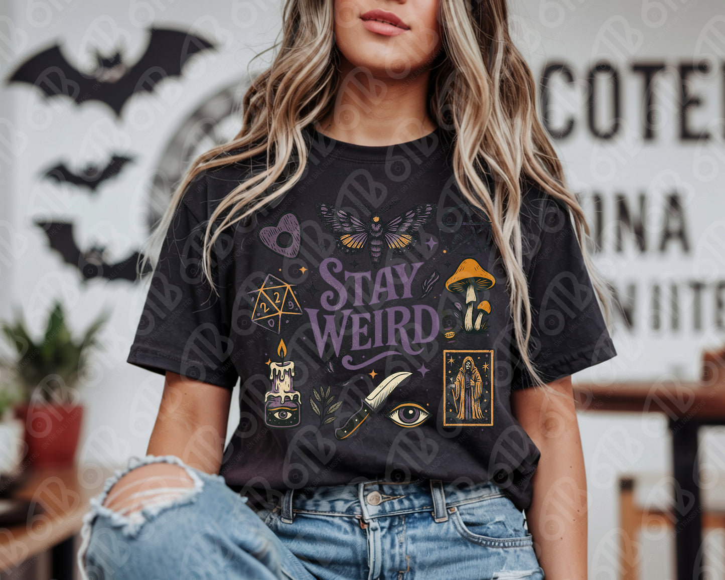 Stay Weird Halloween DTF Transfer