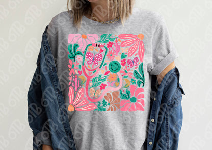 Foral Stethoscope Sublimation Transfer