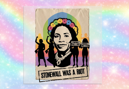 Stonewall Was a Riot Poster Style DTF Transfer